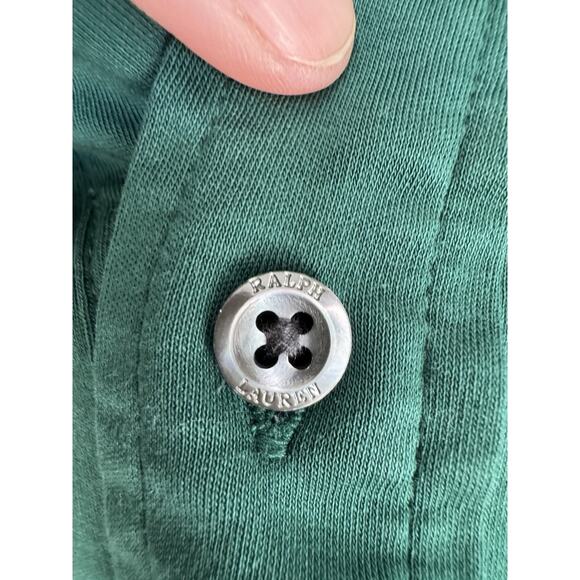 Polo Ralph Lauren Men’s M Long Sleeve Pima Soft Touch Polo Shirt Green - Picture 7 of 11